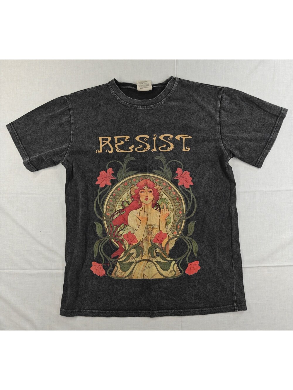 Comfort Colors Resist Graphic T-Shirt, Size Small, Heavyweight Cotton